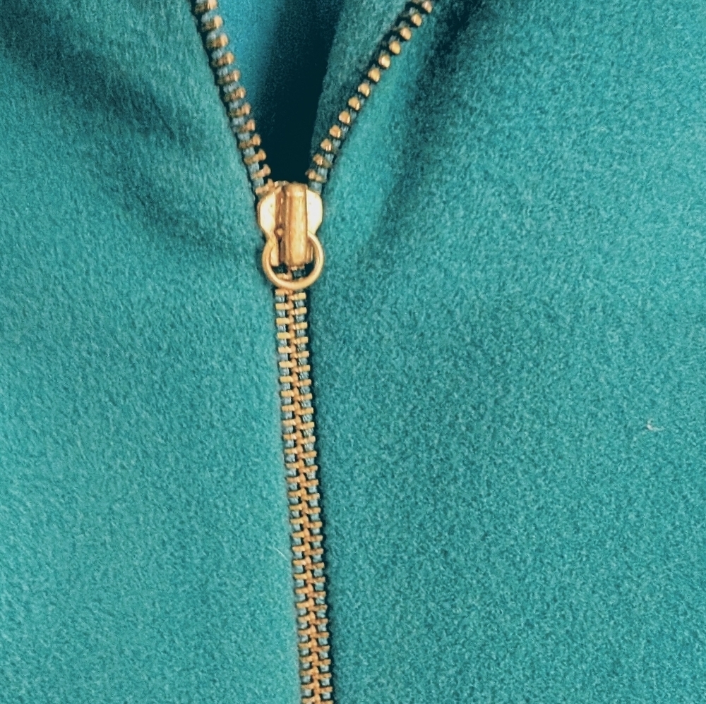 IB Diffusion Vintage Womens Coat Teal Knit Wool Cashmer W/ Pockets - Picture 10 of 10